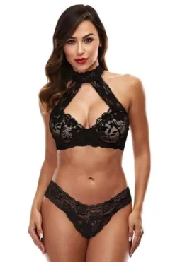 Baci Lace Halter Bikini Set