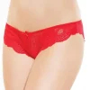 Coquette High Cut Red Lace Panty