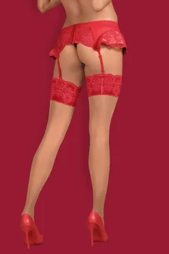 Obsessive 853-STO Red stockings