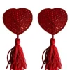 Ouch Heart Red Nipple Covers with Tassles, Buy Ouch Online